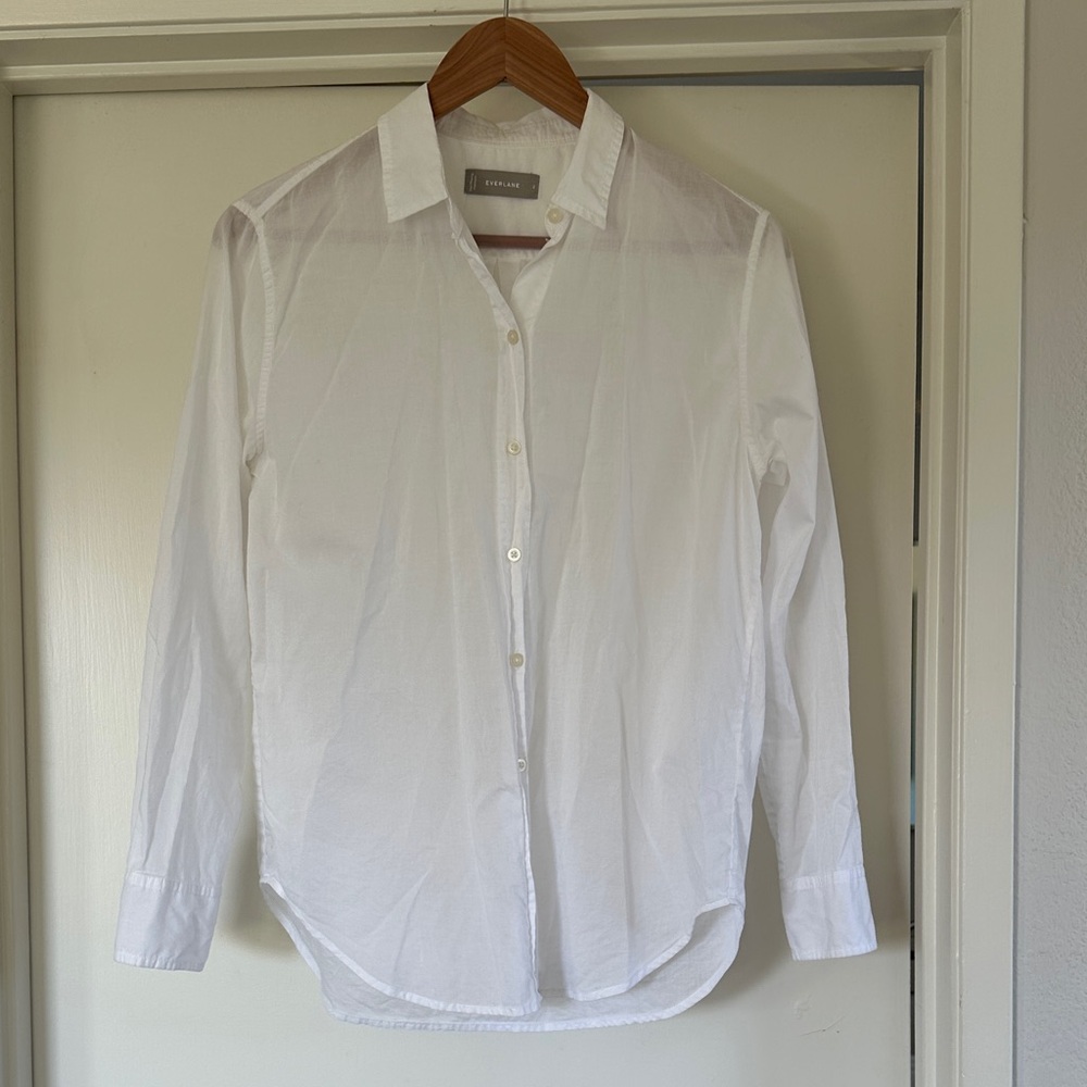 Everlane White Dress Shirt Classic Formal Essential
